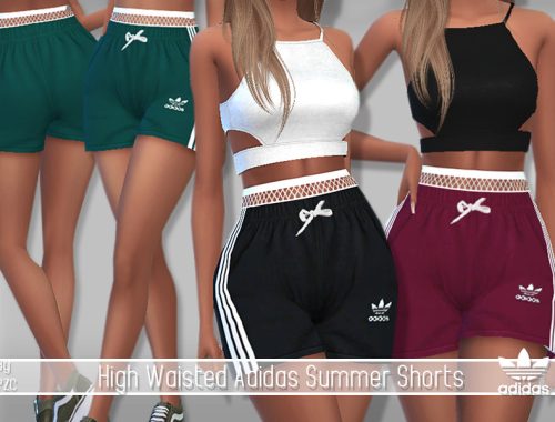 SET-Summer Sporty Sweatshirts 02 and High Waisted Shorts