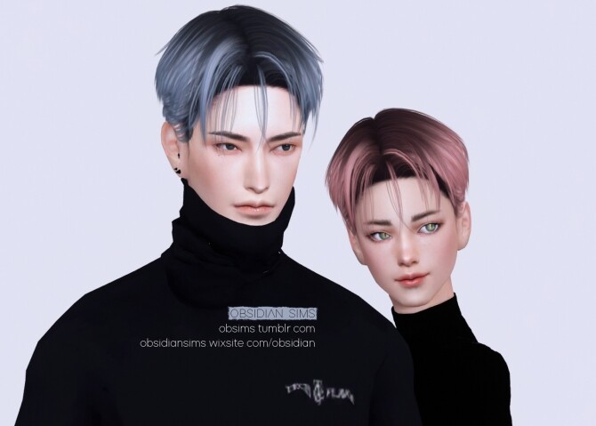 SHADOW MOSES HAIR at Obsidian Sims - The Sims 4 Catalog