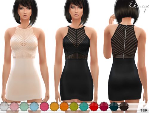 Shadow Striped Mini Dress