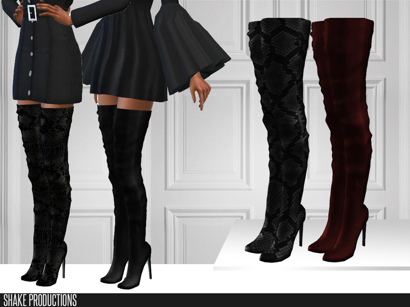 ShakeProductions 450 - Leather Boots - The Sims 4 Catalog