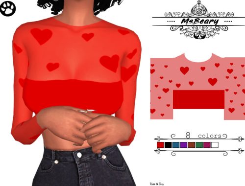 Sheer Heart Croptop