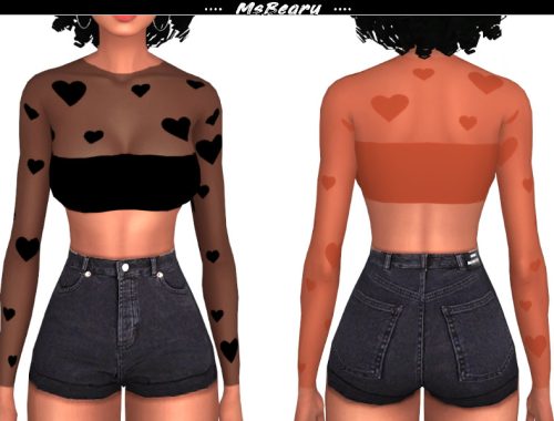 Sheer Heart Croptop