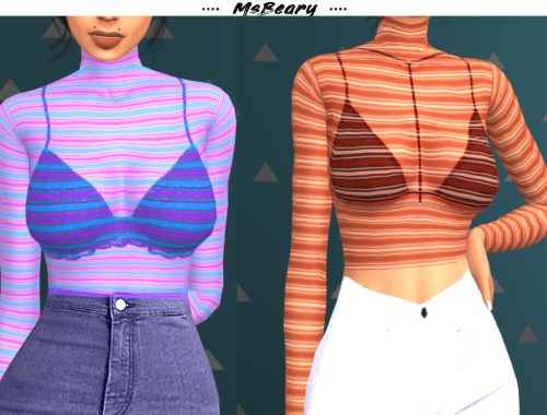 Sheer Stripped Shirt