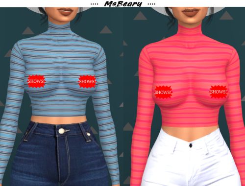 Sheer Stripped Shirt