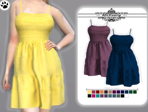 Shirred Cami Sundress