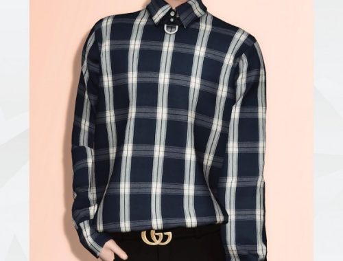 Shirt with Metal Buckle at Gorilla