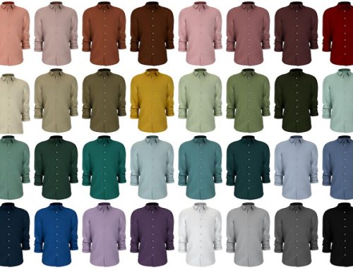 Shirt with rolled up sleeves at LazyEyelids