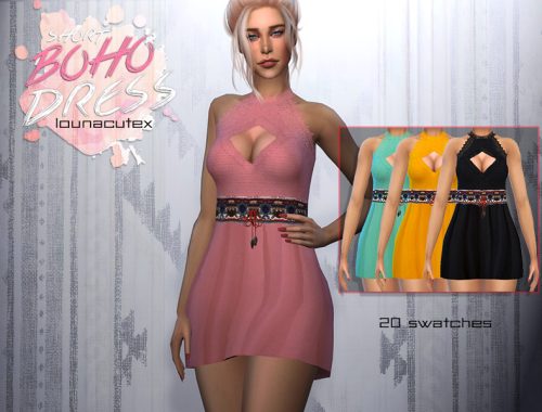 Short Boho Dress - L0unacutex