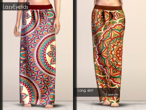 Short dress, Long skirt, 3 Tops (with straps, cross & ruffle) at LazyEyelids