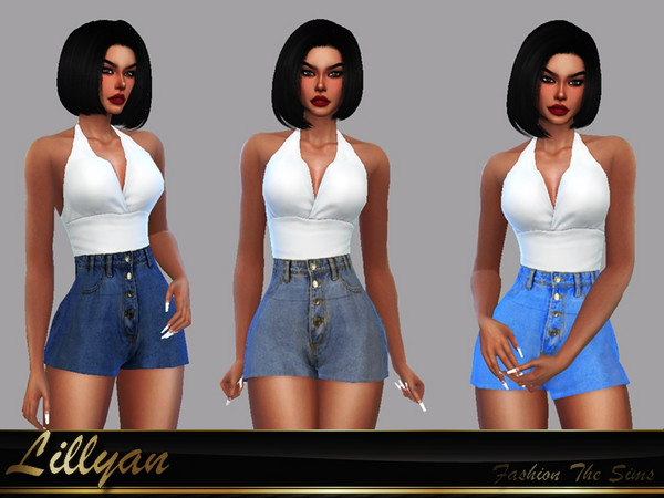 Short Jeans Telma - The Sims 4 Catalog