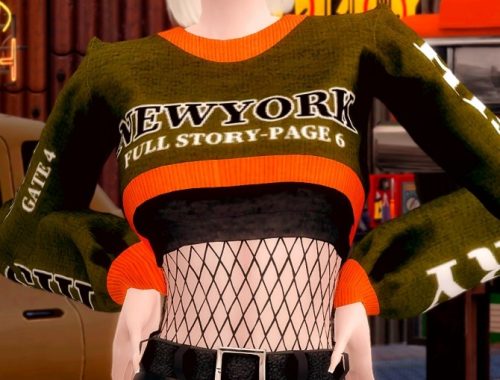 Short Knit & Leather Shorts at RIMINGs