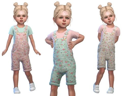 Short Overall for Toddler Girls