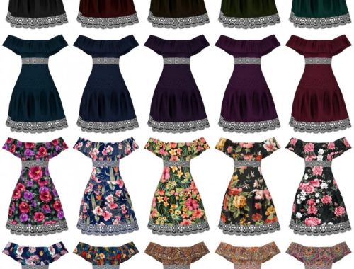 Short ruffle dress at LazyEyelids