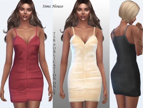 Short silk dress