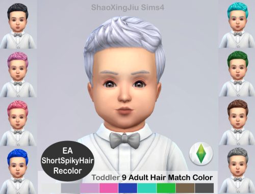 Short Spiky Hair Recolor
