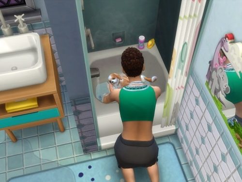 Shower Toddler/Pet Tub Combo by K9DB at Mod The Sims