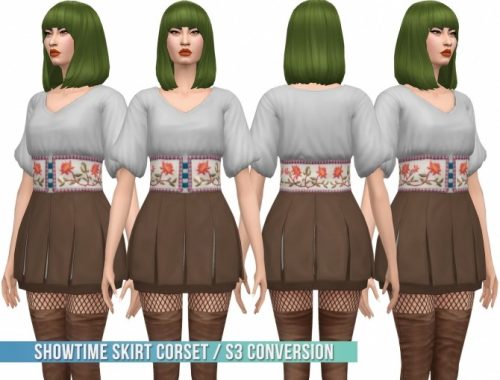 Showtime Skirt Corset S3 Conversion at Busted Pixels