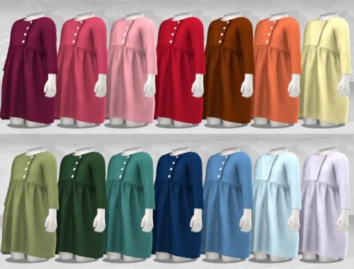 Side-Button Dress #11 at TØMMERAAS