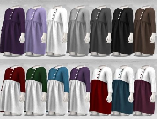 Side-Button Dress #11 at TØMMERAAS