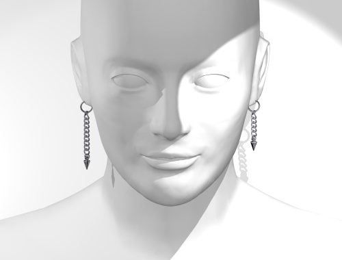 Silver Mood earrings 3 at Kiro