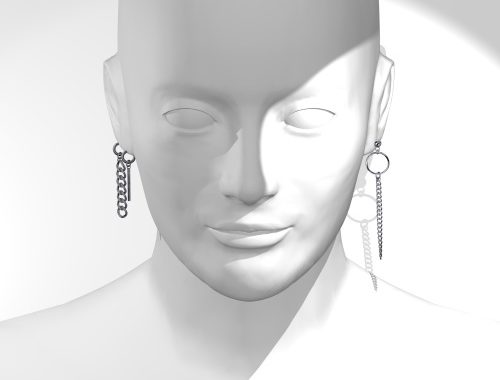 Silver Mood earrings 3 at Kiro