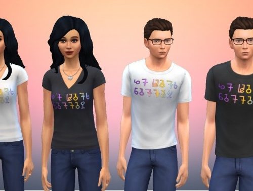 Simlish It Gets Better T-Shirt Recolour by GalaxyVic at Mod The Sims