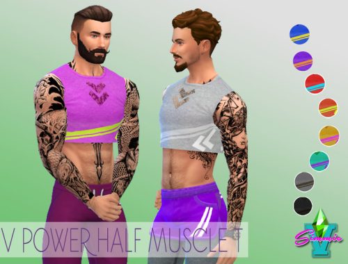 SimmeV V Power Half Muscle Tee