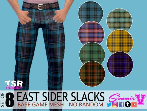 SimmieV EastSiders Plaid Slacks.