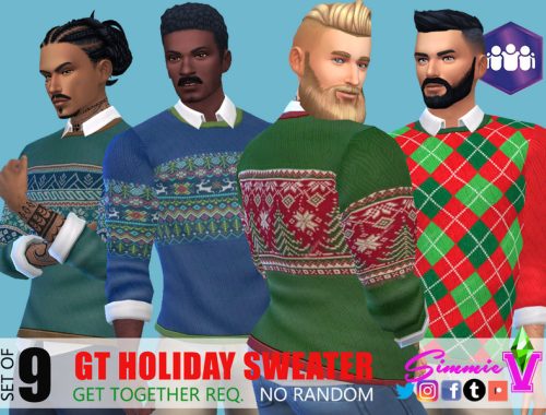 SimmieV Get Together Holiday Sweater