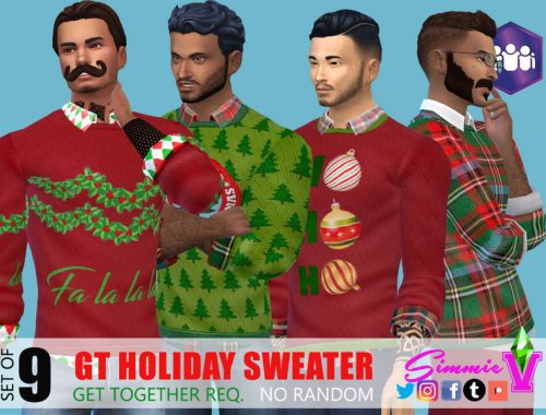 SimmieV Get Together Holiday Sweater
