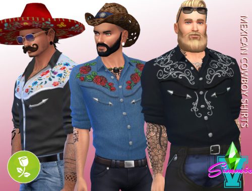 SimmieV Mexican Cowboy Shirts
