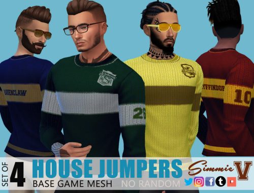 SimmieV Quiddich Sweaters for Men