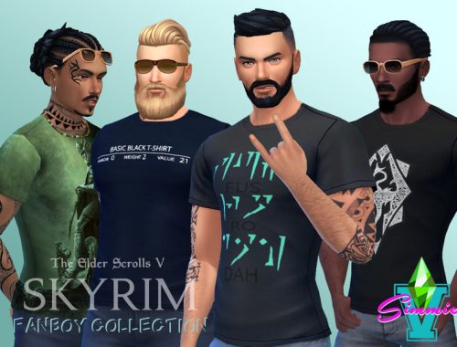 SimmieV Skyrim Fanboy Teez