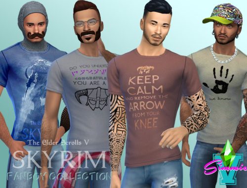 SimmieV Skyrim Fanboy Teez