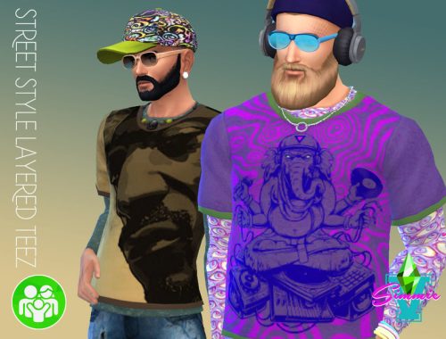 SimmieV Street Style Layered Teez