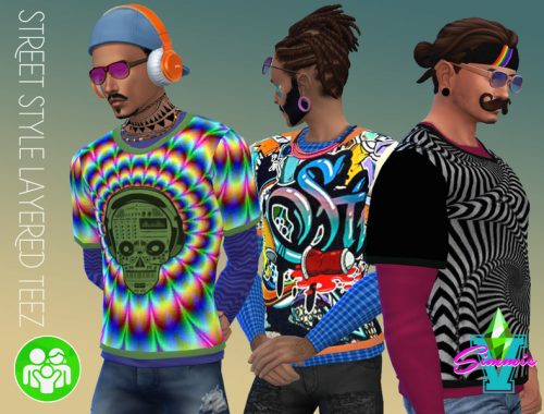 SimmieV Street Style Layered Teez