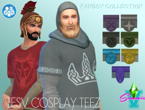 SimmieV TESV Layered Cosplay Teez