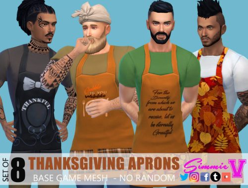 SimmieV Thanksgiving Aprons