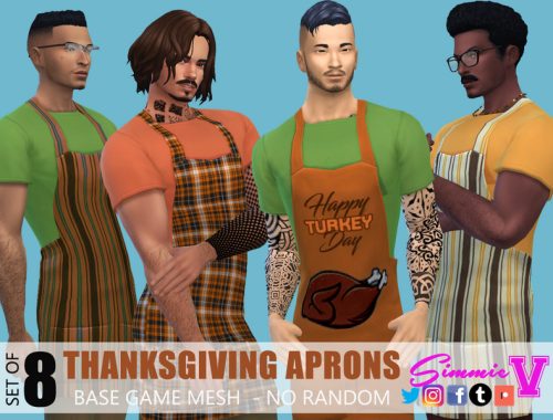SimmieV Thanksgiving Aprons
