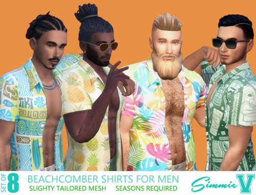 SimmieV_Beach Tops for Men - Seasons needed