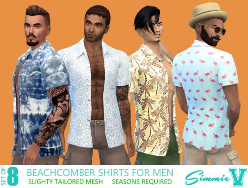 SimmieV_Beach Tops for Men - Seasons needed