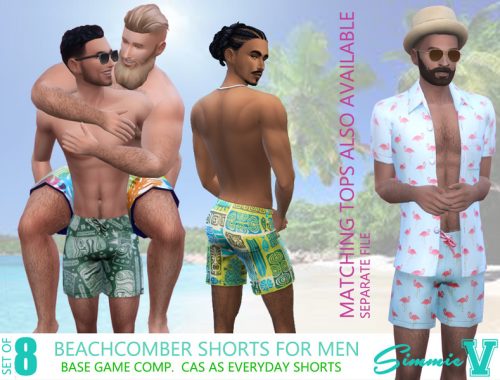 SimmieV_Beach Trunks for Men