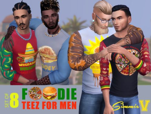 SimmieV_Foodie Teez for Men