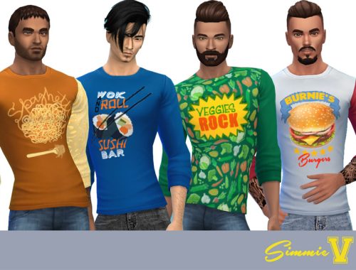 SimmieV_Foodie Teez for Men