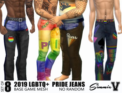 SimmieV_LGBTQ+ Pride Jeans