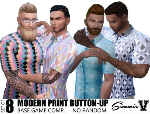 SimmieV_Mod Short Sleeve Button Up