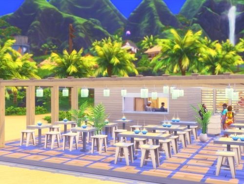 Simple Beach Restaurant at GravySims