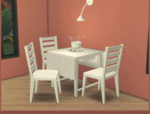Simple Dining Set at pqSims4