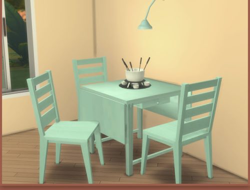 Simple Dining Set at pqSims4