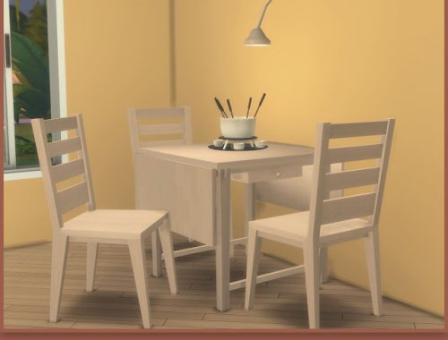 Simple Dining Set at pqSims4